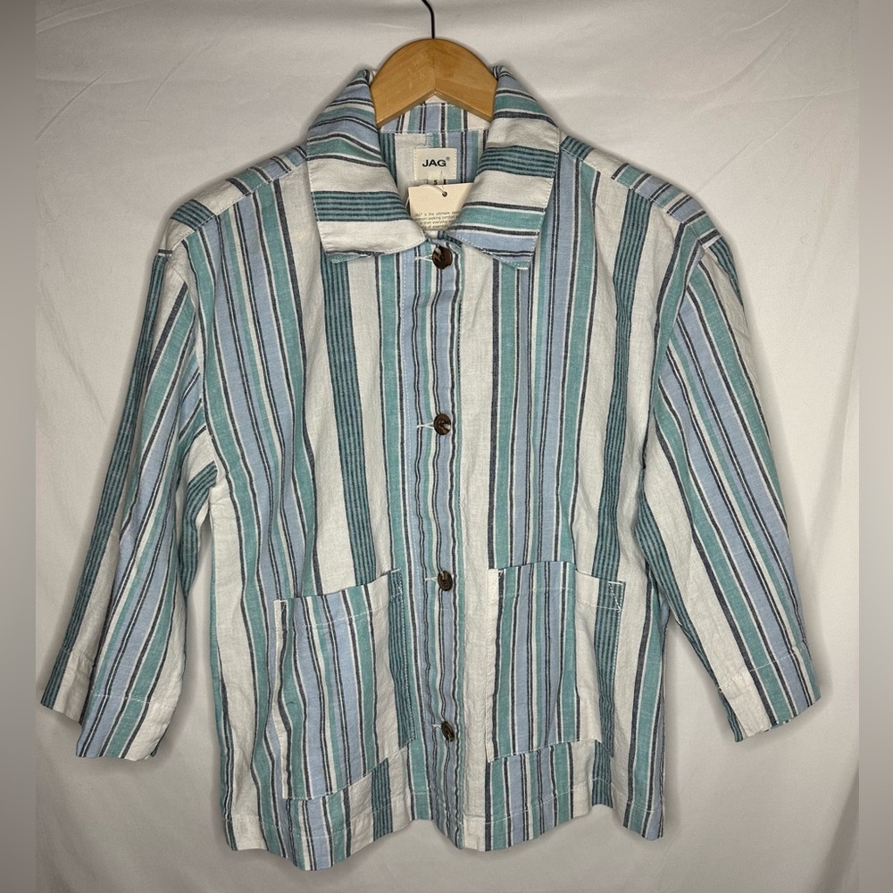 Jag Linen Shirt Jacket Blazer Small